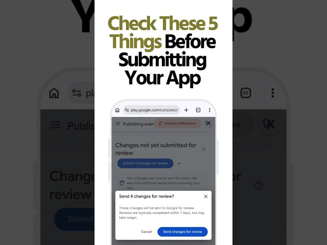 Check These 5 Things Before Submitting Your App #shorts