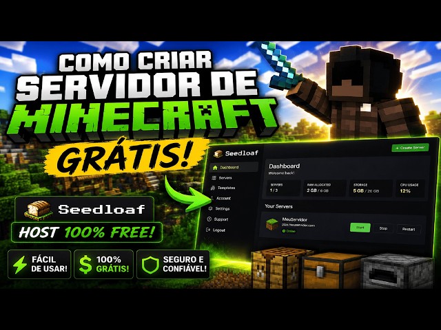 🔥 HOW TO CREATE A FREE MINECRAFT SERVER on SeedLoaf! (UPDATED 1.21+ / 26.1+)