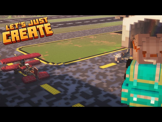 I UPGRADED My MASSIVE AIRPORT in Minecraft Create: Aeronautics!