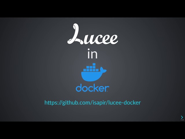 Getting Started with Lucee in Docker