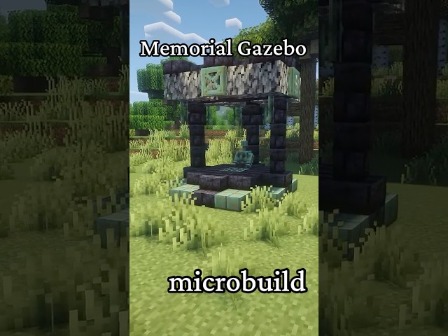 A memorial gazebo ❤️ #minecraft