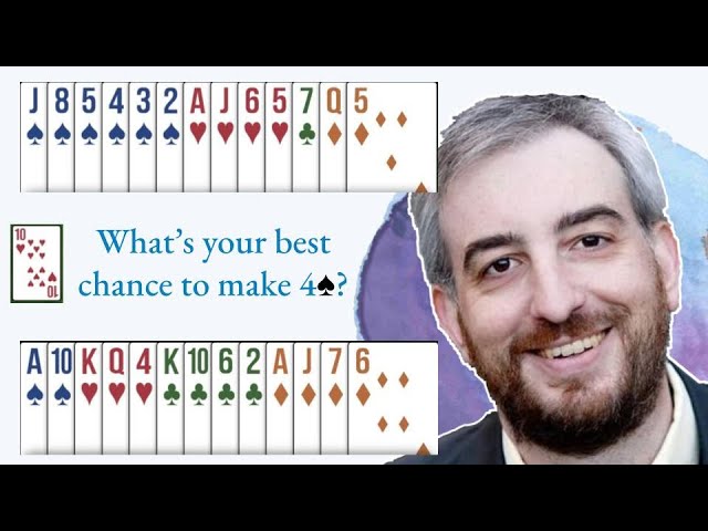 What's your best chance to make 4♠? - Declarer Play in Bridge with Adam Parrish