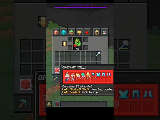 MINECRAFT KIT GIVEAWAY IN GLITCH SMP 💀 #minecraft #shorts #kitgiveaway