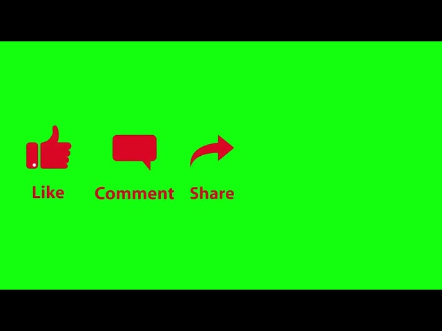 Like Comment Share Subscribe Green Screen Animation | Aavesh Creations
