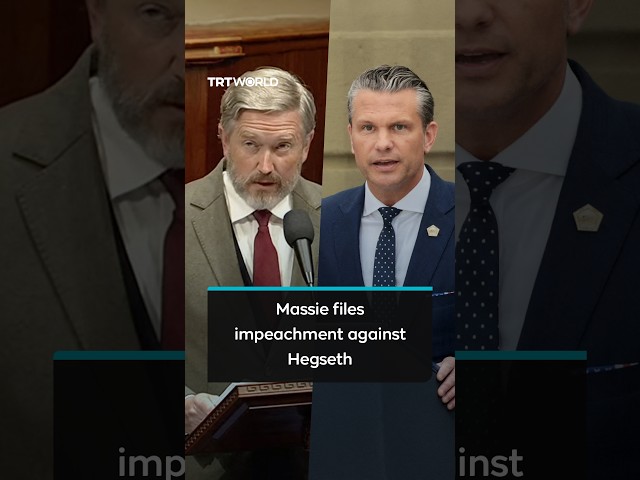 US Republican representative files impeachment against Hegseth