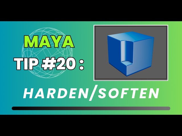 Maya Quick Tip #20: Harden/Soften Edges