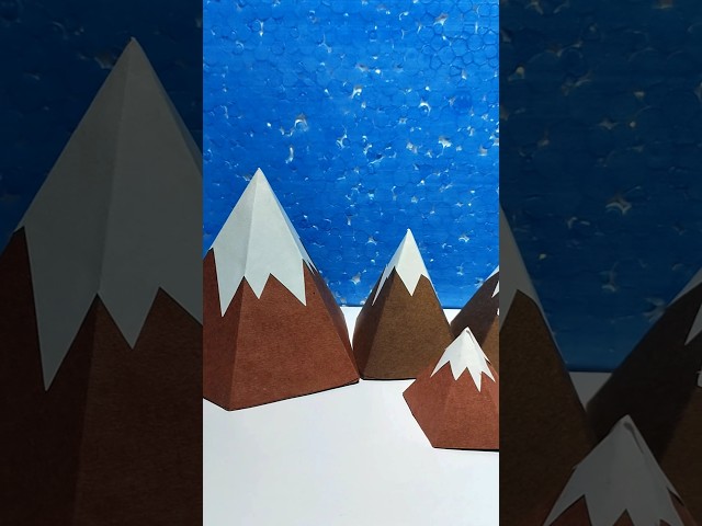 Mountain Model For School Projects #diy #shorts #schoolproject #mountains