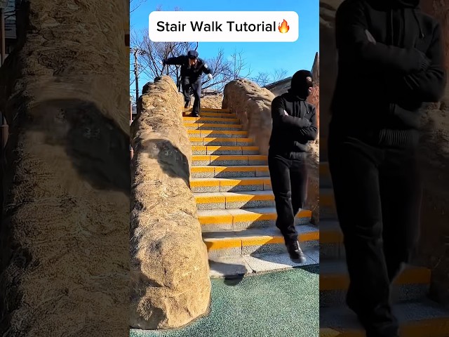 Smooth Criminal X Stair walk tutorial🔥#trend #airwalk #dance #tutorial #shorts