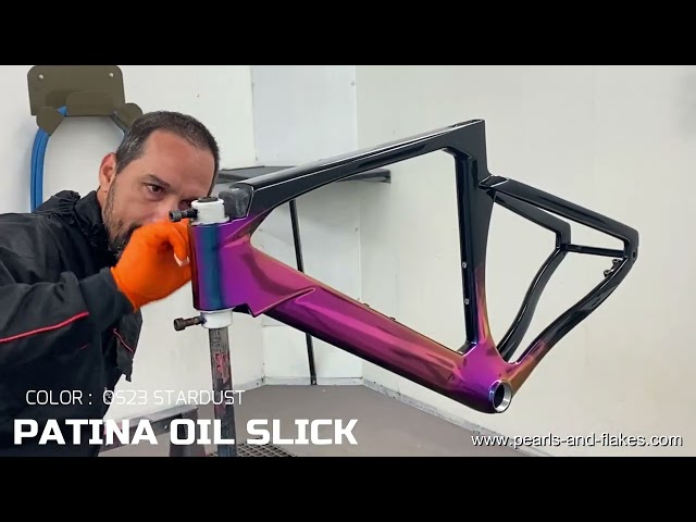 hemos probado la patina OIL SHIFT OS23 para pintar un bici