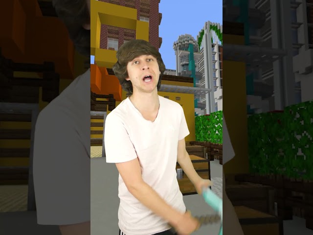 When your friend switches the Minecraft world to creative mode