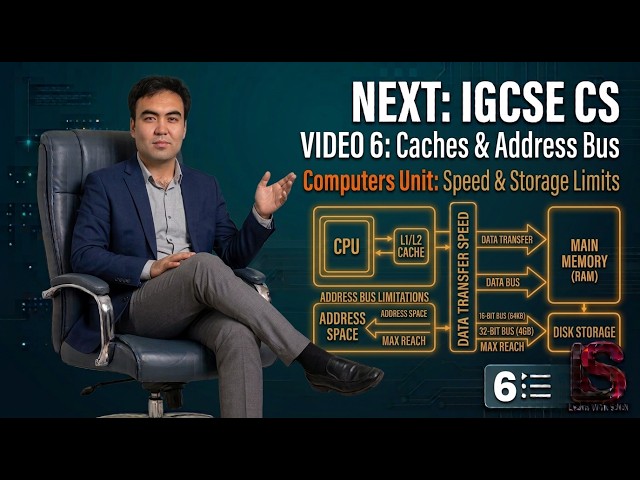 06 Cache Memory & Max RAM Calculation (Address Bus Width) | IGCSE Computer Science