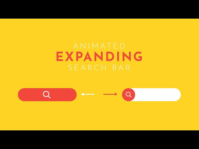 Animated Expanding Search bar Using HTML5 and CSS3