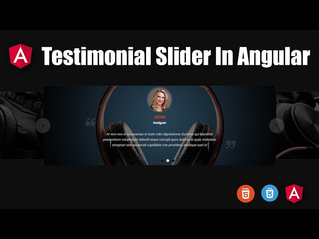 Testimonial Slider In Angular || Owl Carousel Angular || Angular || Angular Tutorial || Web Design