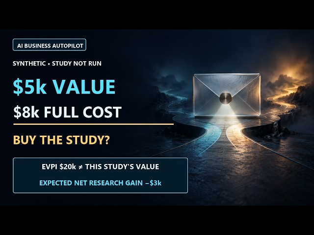 AI Agent Benefits Value of Information Autopilot EVPI, EVSI, Research Costs & Study Gates