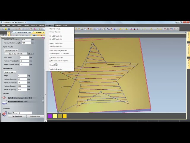 Lesson 86 Create Texture Toolpath 2