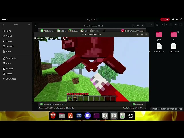 Minecraft modern alpha Development showcase,