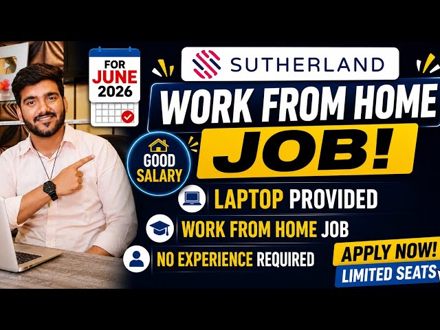 Sutherland Work From Home Jobs 2026 | Online Jobs At Home | WFH Jobs For Freshers | Verified Jobs