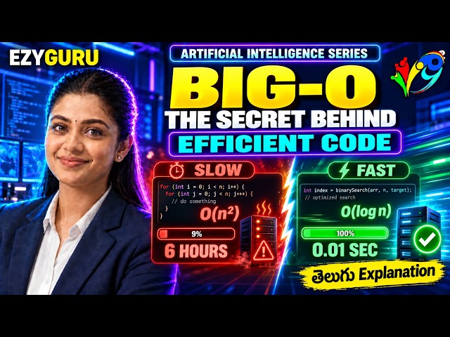 AI SERIES*DEVELOPMENT MODULE* BIG-O NOTATION* తెలుగు/ENGLISH