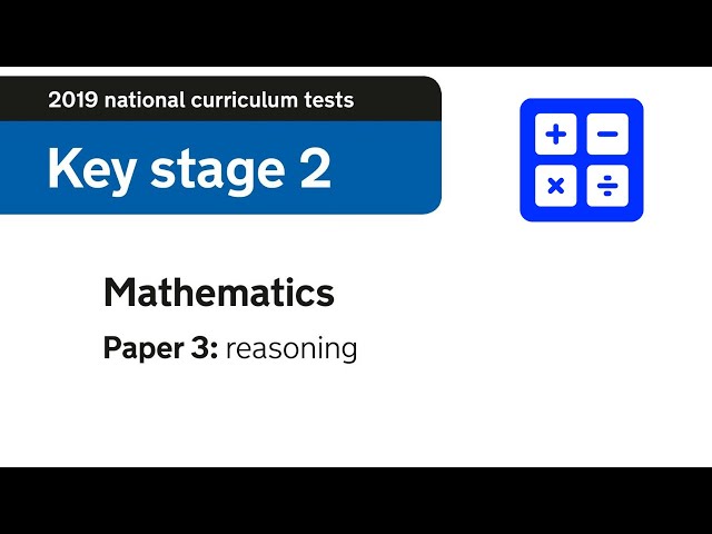 2019 Paper 3 - Reasoning - KS2 Maths