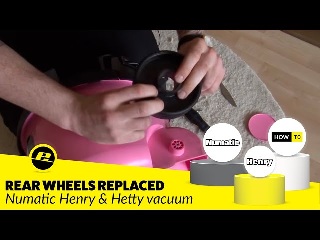 Numatic Henry Vacuum Rear Wheels REPLACED - DIY Vacuum Cleaner FIX!