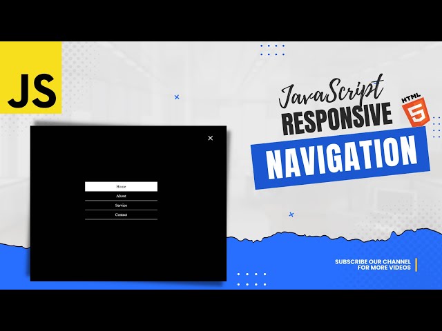 Building a Responsive Navigation Bar with JavaScript, HTML, and CSS