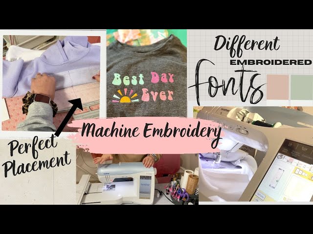 MACHINE EMBROIDERY FOR BEGINNERS USING MY BROTHER ONE NEEDLE MACHINE. HOW TO EMBROIDER A SWEATSHIRT.