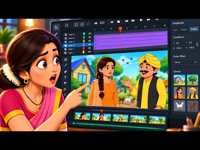 Cartoon Video Kaise Banaye | How To Make Cartoon Videos For YouTube | 2D Animation Course FREE