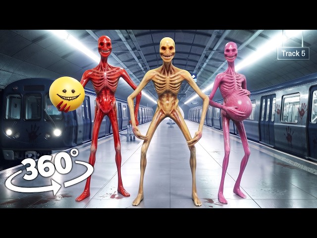 360° Verity Hunting You in Subway Station! | (Scary VR 4K Video)