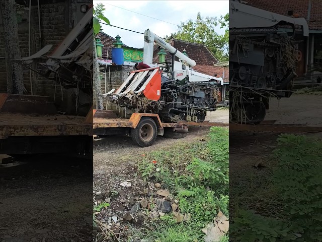 COMBINE HARVESTER KUBOTA PRO 588i TURUN TOWING L300 eps 91 #kombisawah #combineharvester #automobile