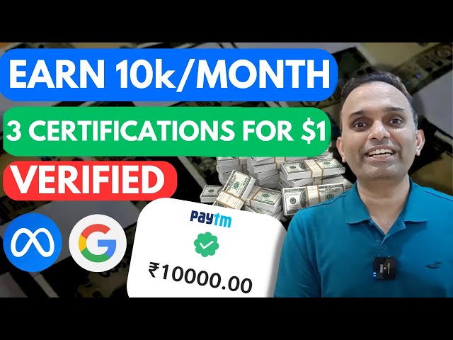3 Online Courses for $1 to Start Making Money INSTANTLY | Online Certification Courses to get Jobs