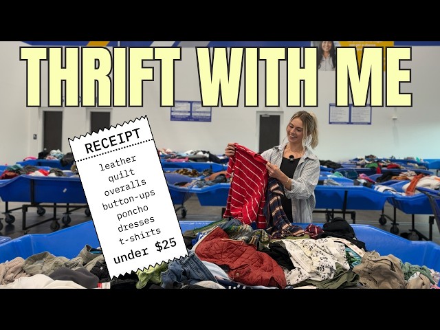 THRIFT WITH ME at a BRAND NEW GOODWILL BINS | so many good finds under $25!! + try-on haul