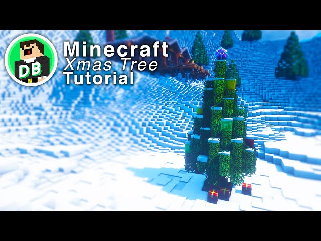 Minecraft: How to make a Moderately sized Christmas Tree