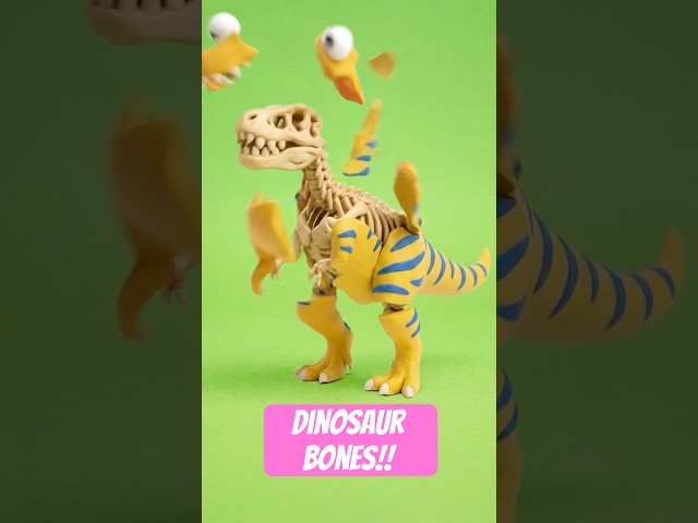 🦕 Do you want to see DINOSAUR BONES!? #preschool #dinosaur #kidssongs