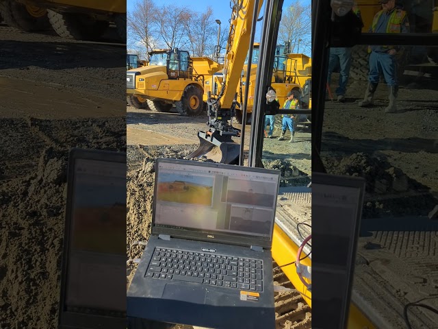TMC Earthworks Overlay on a CAT NextGen Excavator
