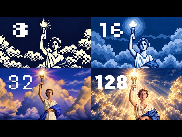 Columbia in different bits