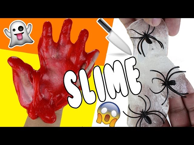 DIY | Halloween Slime - 2 WAYS!!! - DIY LIQUID GLASS and DIY BLOOD SLIME!!!