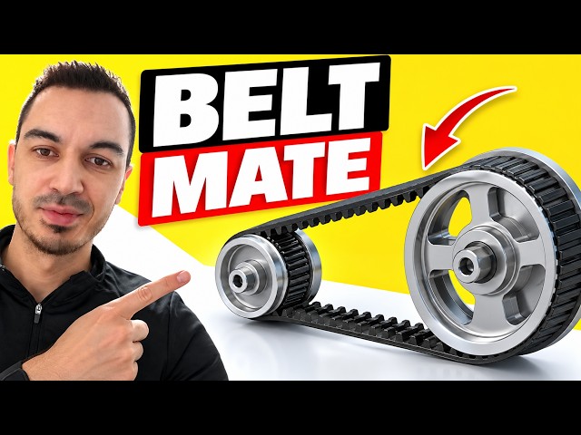 SOLIDWORKS Advanced Assembly: Belt & Pulley Tutorial