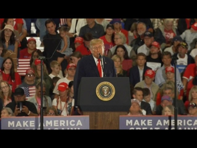 Trump visits Alabama as part of campaign push for Republicans