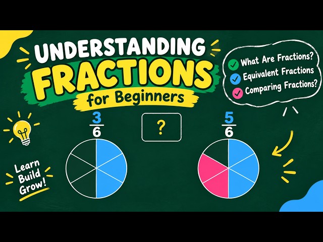 Understanding Fractions for Beginners | What is a Fraction, Equivalent & Comparing 🍕