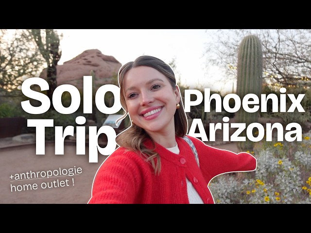 SOLO VLOG: travel to Phoenix for a solo girlie weekend trip! (lots of outlet shopping🥰🌵)