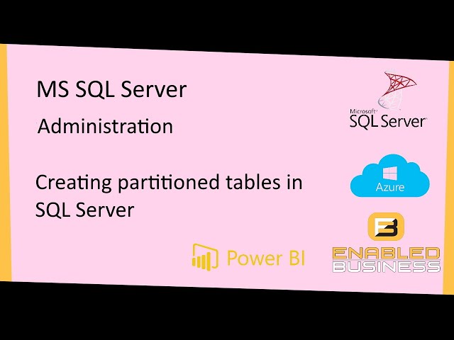 Step by Step - Creating Partition Tables using T-SQL - Part 2