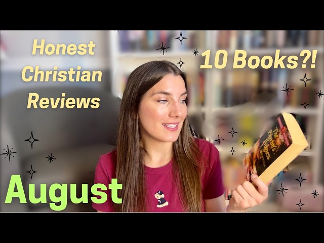 AUGUST READING WRAP UP 📚 10 Books | Christian Fiction, Clean & Secular Reads