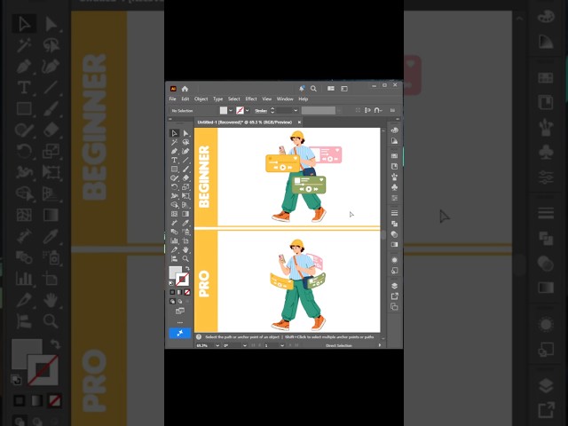 Adobe Illustrator 2027 Tips - How to create multiple objects flying around a central object #shorts