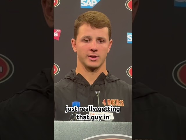Brock Purdy raves about Mike Evans. #49ers #fttb #nfl