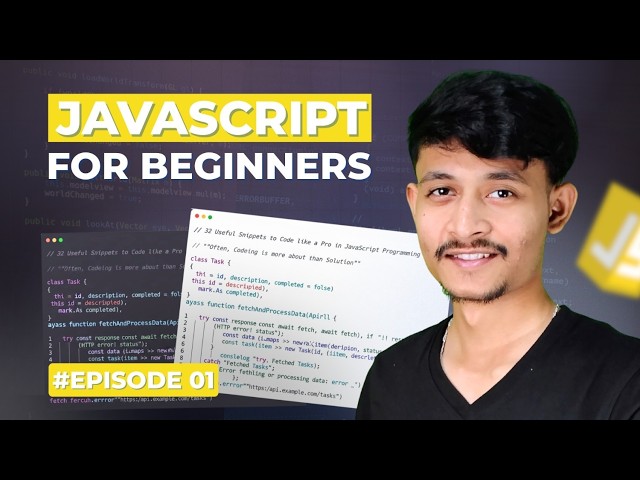 Master JavaScript Basics Fast | Complete Beginner Tutorial #1