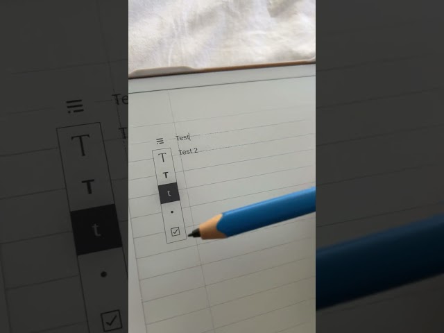 reMarkable Tip #5 - The interactive check/tick box