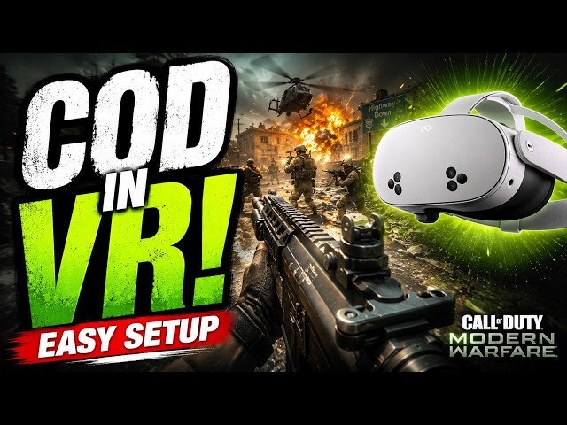 How To Play Call Of Duty Modern Warfare in VR! + Gameplay!