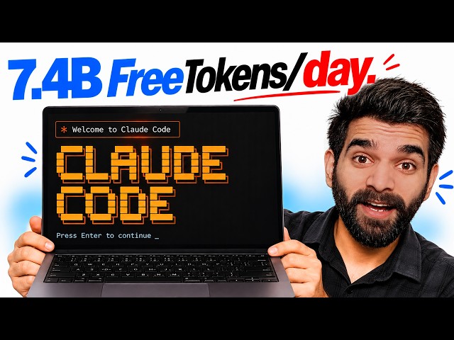 I Gave CLAUDE CODE 7 4 Billion Free Tokens Every Day