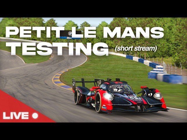 Petit Le Mans Testing (Short Stream) - !simlab !holy !discord