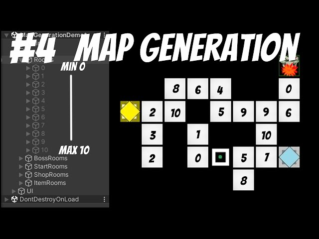 Unity - How to Create a Roguelike Dungeon Map (Like the Binding of Isaac) (Part 1)